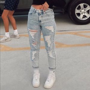 Wild Fable blue washed out straight leg jeans. Like new condition (open to offer